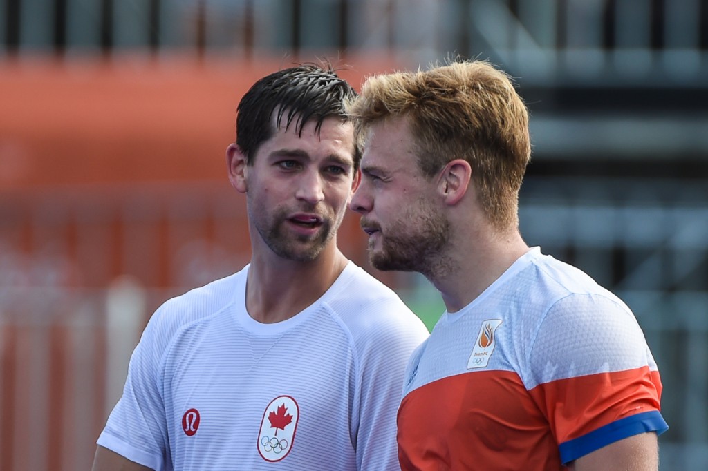 2016 Olympic Games. Men's National Team. Canada vs Netherlands. 7-0 loss. August 9, 2016. Photo:Yan Huckendubler. Iain Smythe